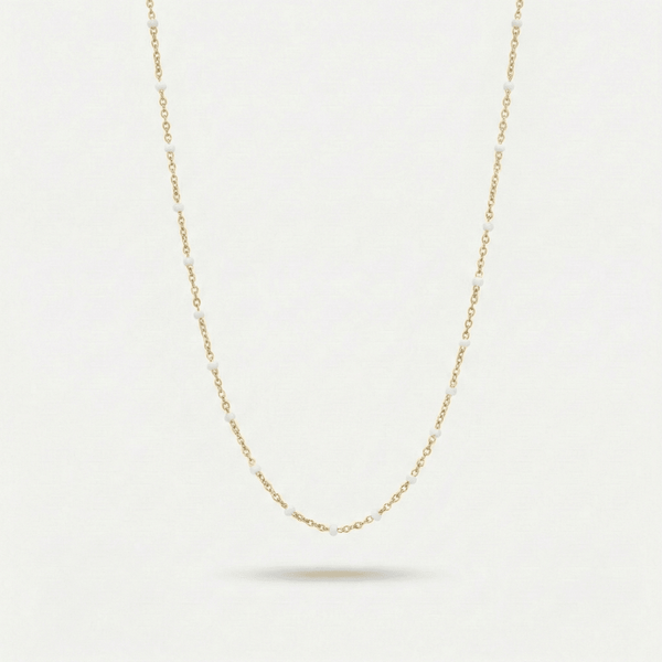 Collier ras-de-cou Perles Blanches