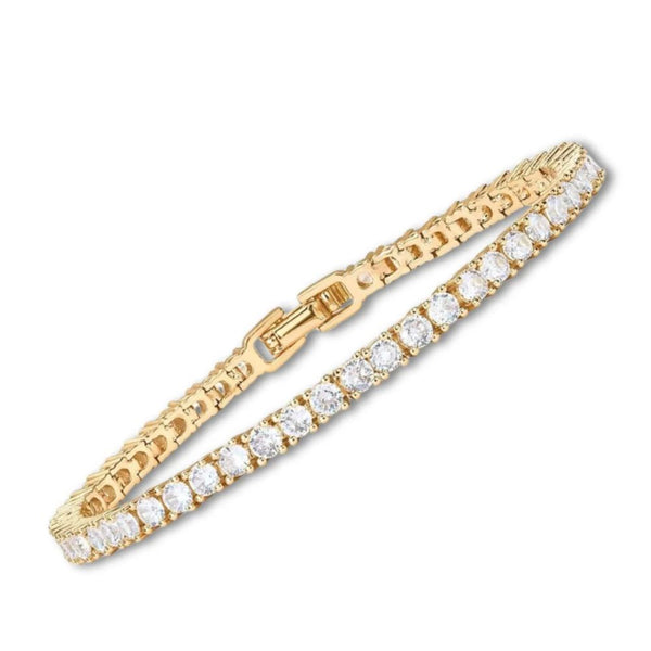 Tennis - Bracelet Doré Zircon