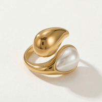 Bague Goutte et Perle