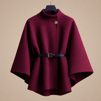Veste cape ceinturée Valentina