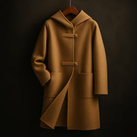 Manteau en laine à capuche Lucia