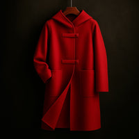 Manteau en laine à capuche Lucia
