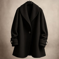 Manteau en laine col châle Lucia