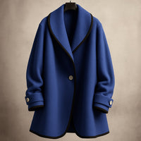 Manteau en laine col châle Lucia