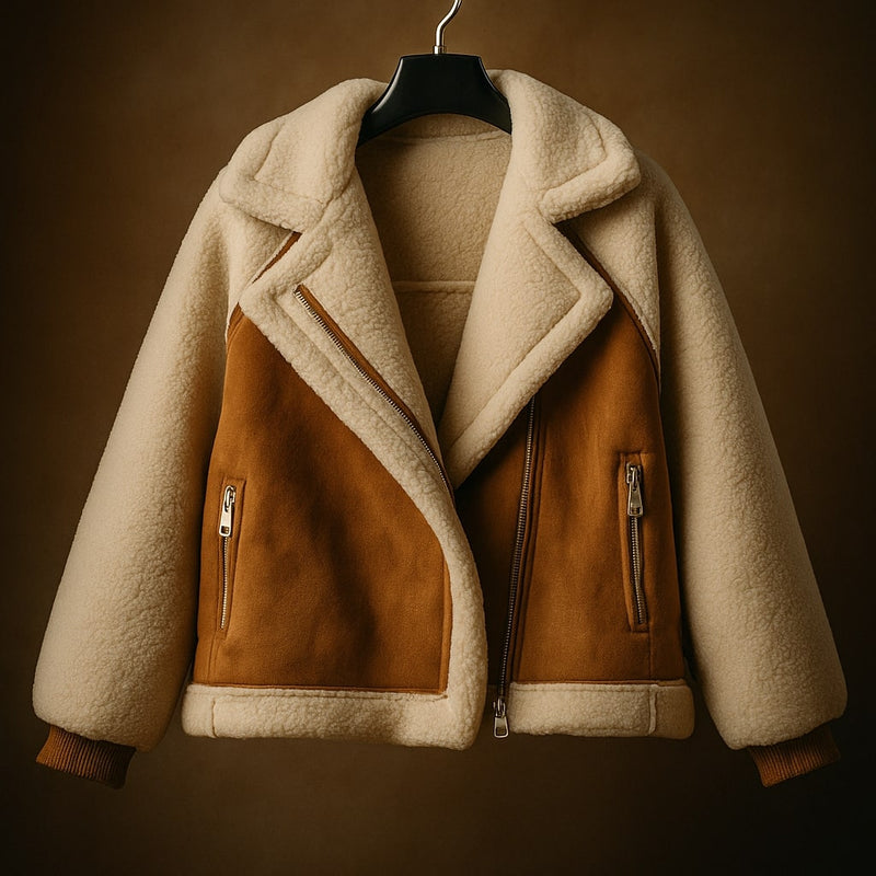 Veste en suédine doublée Ella