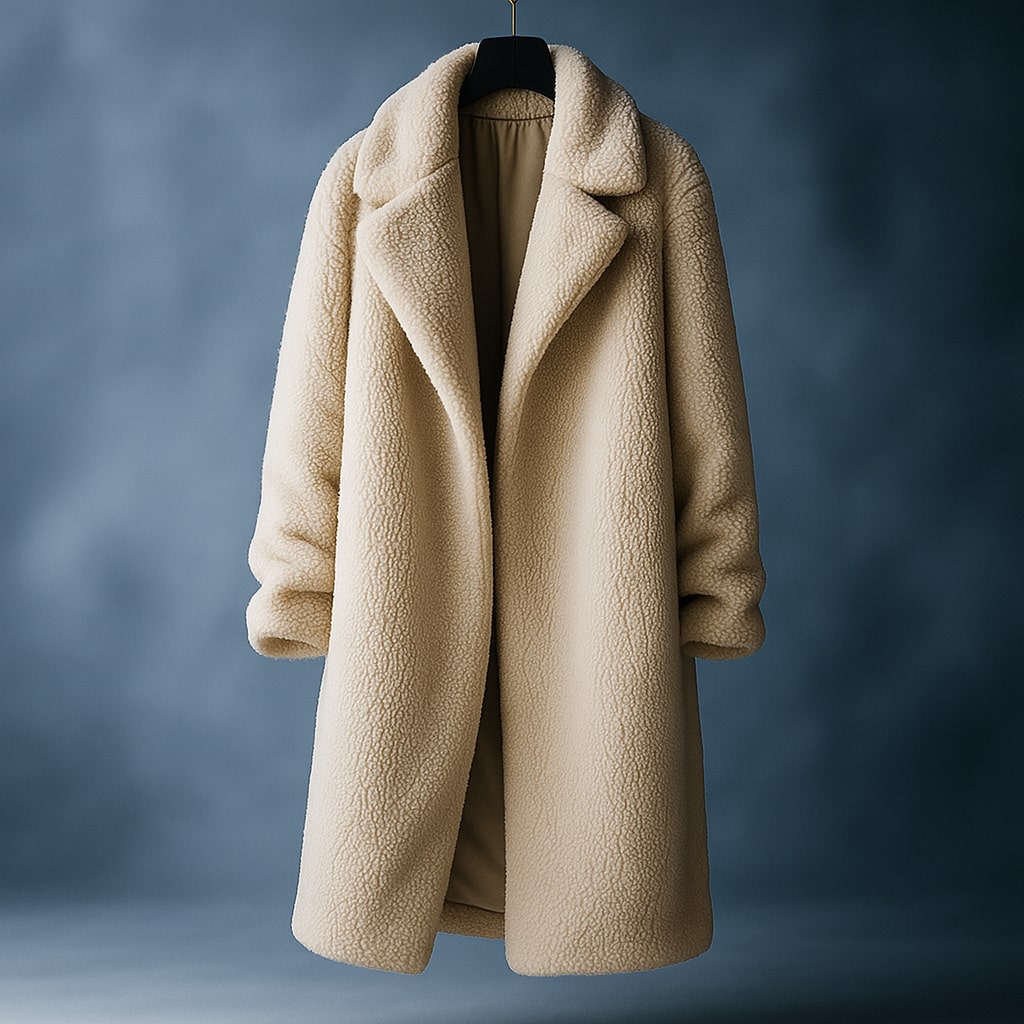 Manteau en laine peluche Alessia