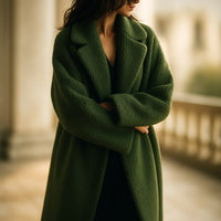Manteau en laine peluche Alessia