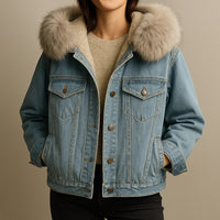Veste en jean doublée Clara