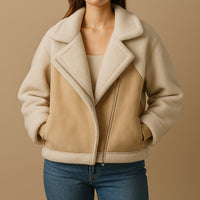Veste en suédine doublée Ella