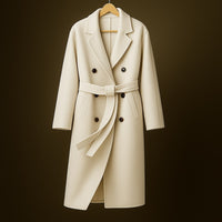 Manteau en laine ceinturé Alessandra