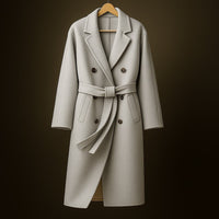 Manteau en laine ceinturé Alessandra