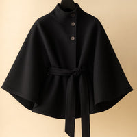 Manteau cape ceinturé Marina