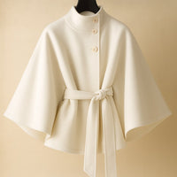 Manteau cape ceinturé Marina