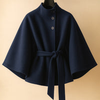 Manteau cape ceinturé Marina