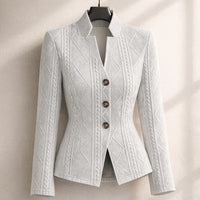 Blazer cintré texturé Bianca