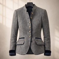 Veste cintrée col officier Alessandra