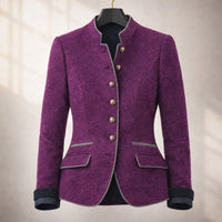 Veste cintrée col officier Alessandra