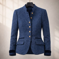 Veste cintrée col officier Alessandra
