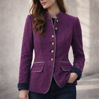 Veste cintrée col officier Alessandra