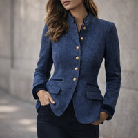 Veste cintrée col officier Alessandra