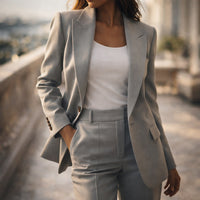 Blazer cintré à bouton unique Elena