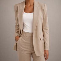 Blazer cintré à bouton unique Elena