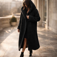 Manteau long à capuche Valentina