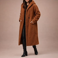 Manteau long à capuche Valentina