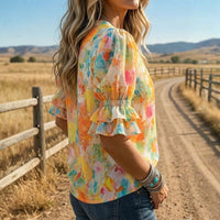Blouse Décontractée Colorée