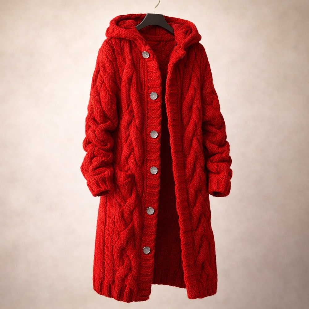 Manteau cardigan en maille Gianna