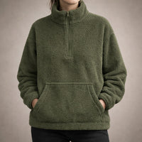 Pull texturé demi-zip Elena