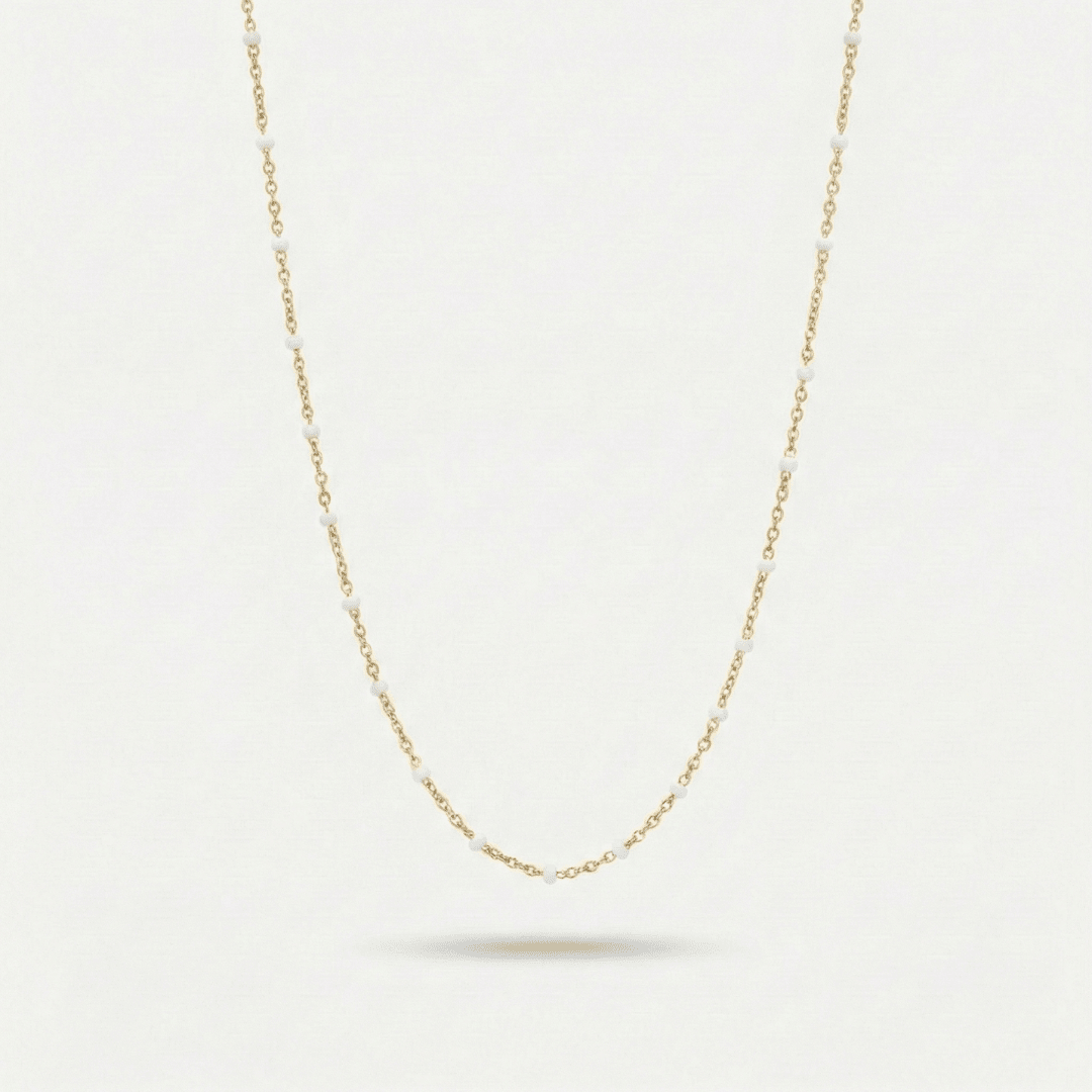Collier ras-de-cou Perles Blanches