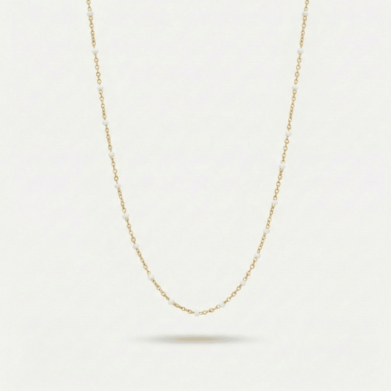 Collier ras-de-cou Perles Blanches