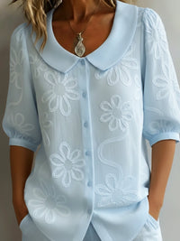 Blouse fleurie Carys à l'élégance naturelle