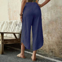 【Coton Et Lin】Pantalon Décontracté Confortable