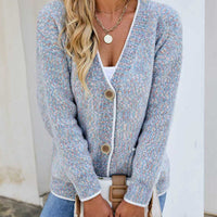 Cardigan Tricoté Décontracté