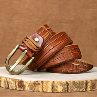 Ceinture en cuir de vachette véritable Hawthorne