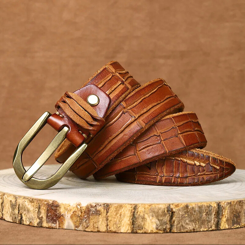 Ceinture en cuir de vachette véritable Hawthorne