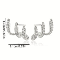 Flora - Boucle d'Oreille Triple Élégante