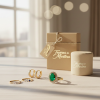 Bague Initiale Personnalisée Dorée (Ajustable)