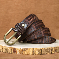 Ceinture en cuir de vachette véritable Hawthorne