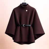 Veste cape ceinturée Valentina