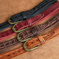 Ceinture en cuir de vachette véritable Hawthorne