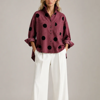 Surchemise en jean à pois Dotty