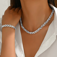 Berta - Ensemble de Bijoux Épi de Blé Cristaux