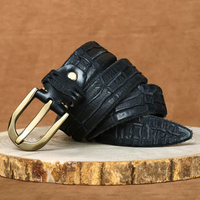 Ceinture en cuir de vachette véritable Hawthorne
