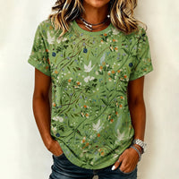 T-Shirt Vintage À Imprimé Floral