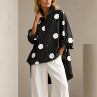 Surchemise en jean à pois Dotty