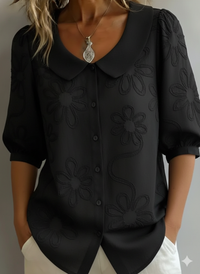 Blouse fleurie Carys à l'élégance naturelle
