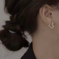 Pilar - Boucles d'Oreilles Cœur Doré en Acier Inoxydable
